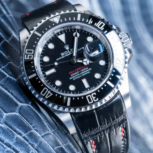 Alligator Leather Strap for Rolex Sea-Dweller