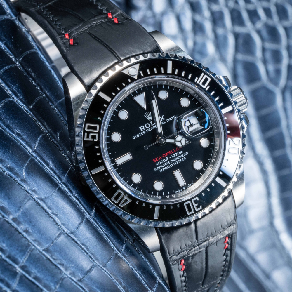 Alligator Leather Strap for Rolex Sea-Dweller