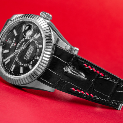 Alligator Leather Strap for Rolex Sky-Dweller