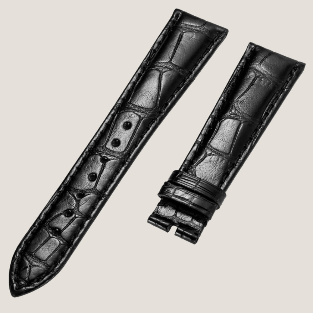 Alligator Leather Strap for Rolex Submariner Tang Buckle