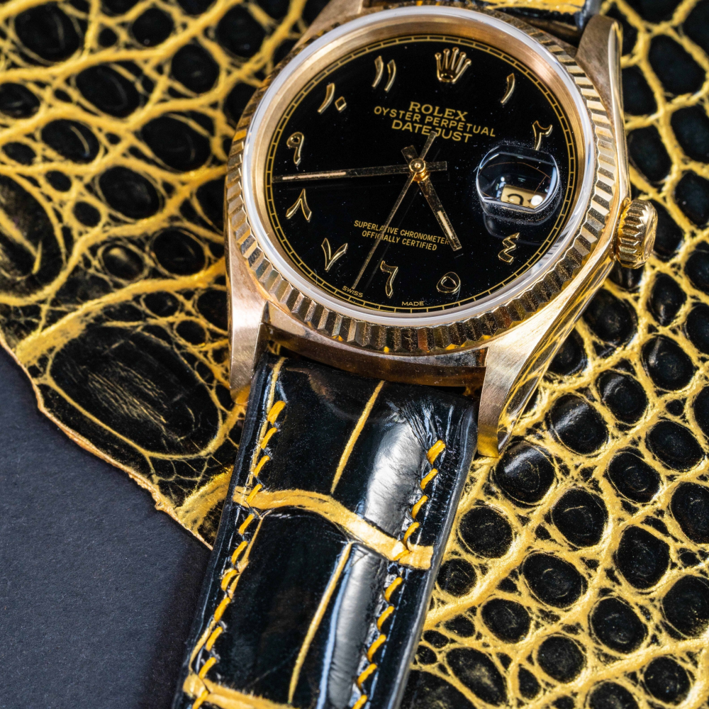 Alligator Leather Strap for Rolex Datejust