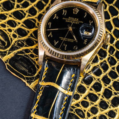 Alligator Leather Strap for Rolex Datejust