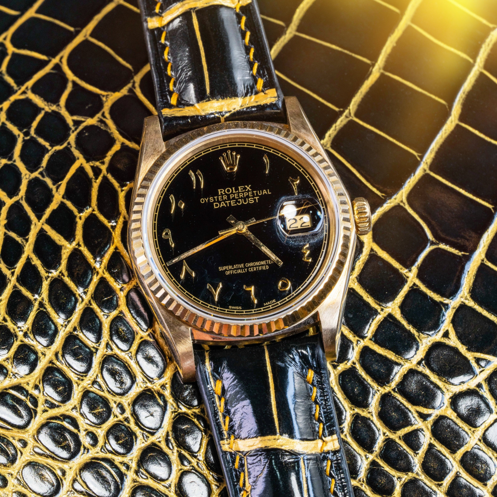 Alligator Leather Strap for Rolex Datejust