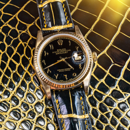 Alligator Leather Strap for Rolex Datejust