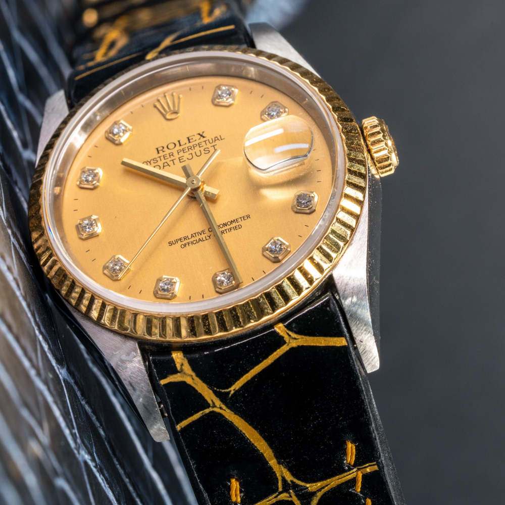 Alligator Leather Strap for Rolex Datejust