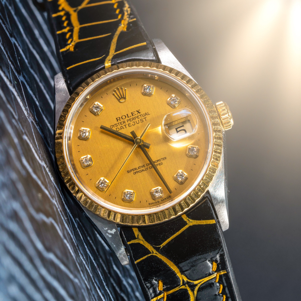 Alligator Leather Strap for Rolex Datejust