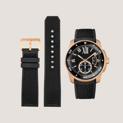 FKM Rubber Strap for Cartier Calibre