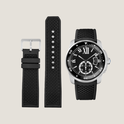 FKM Rubber Strap for Cartier Calibre