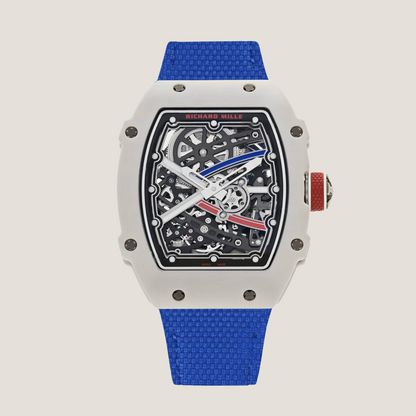 Custom Velcro Watch Strap for Richard Mille - FKM Rubber Sailcloth Pattern