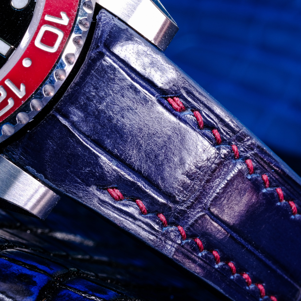 Alligator Leather Strap for Rolex GMT-Master II