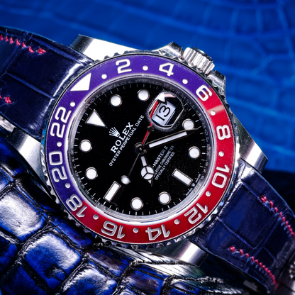 Alligator Leather Strap for Rolex GMT-Master II