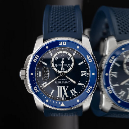 FKM Rubber Strap for Cartier Calibre