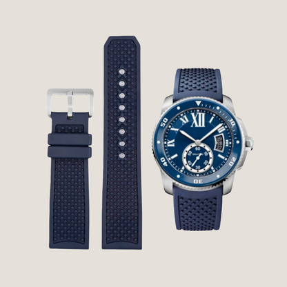 FKM Rubber Strap for Cartier Calibre