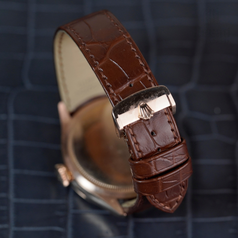 Alligator Leather Strap for Rolex Cellini
