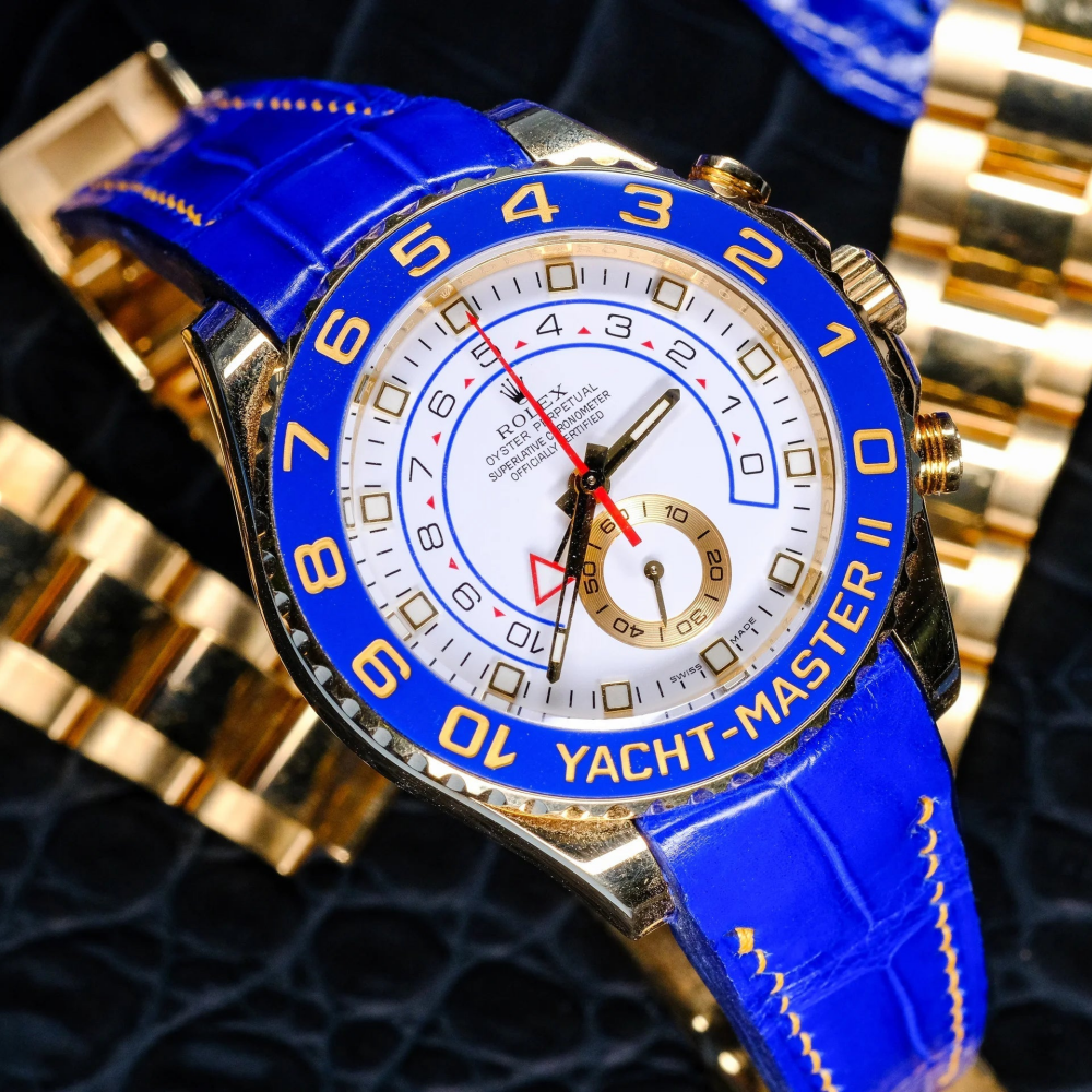 Alligator Leather Strap for Rolex Yacht-Master