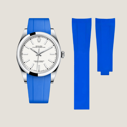 FKM Rubber Strap for Rolex Oyster Perpetual 39mm Deployant Clasp
