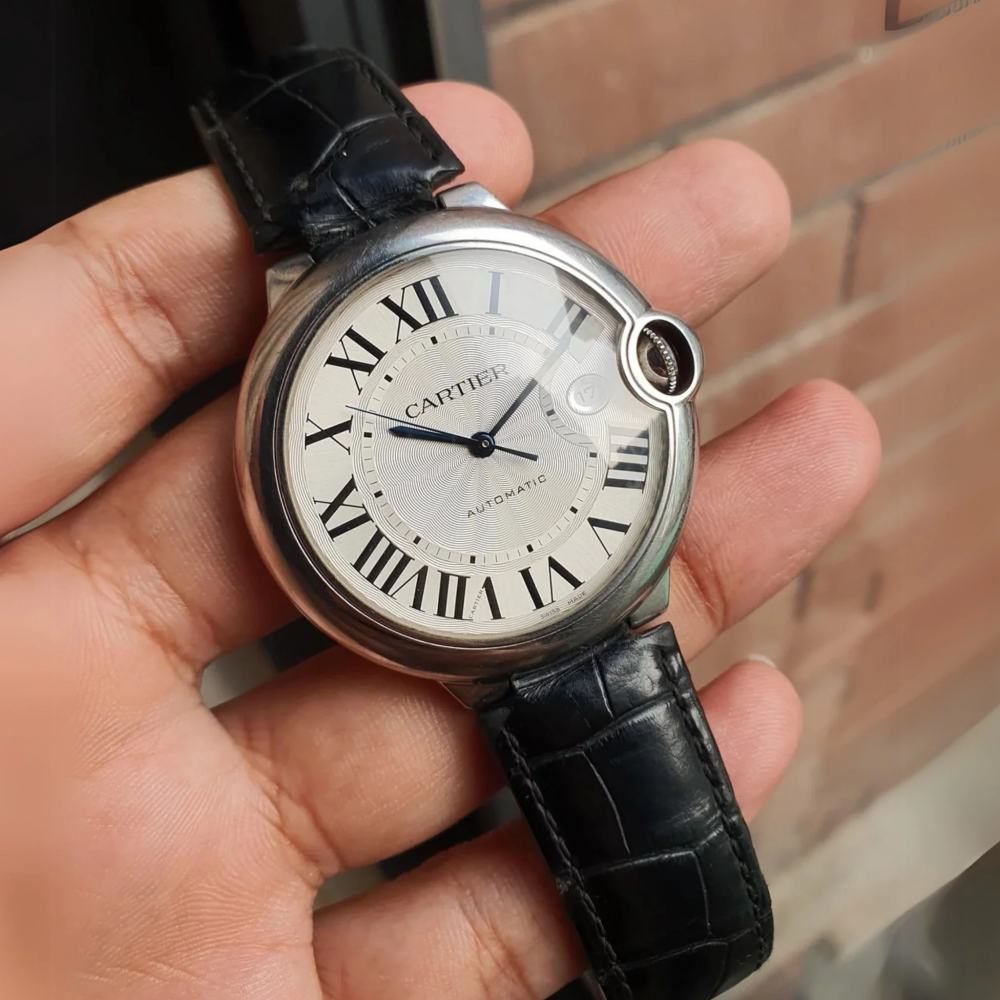 Cartier Ballon Bleu Alligator Leather Strap – Pin Buckle