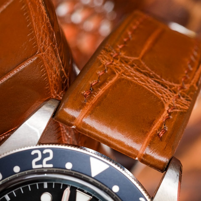 Alligator Leather Strap for Tudor Black Bay