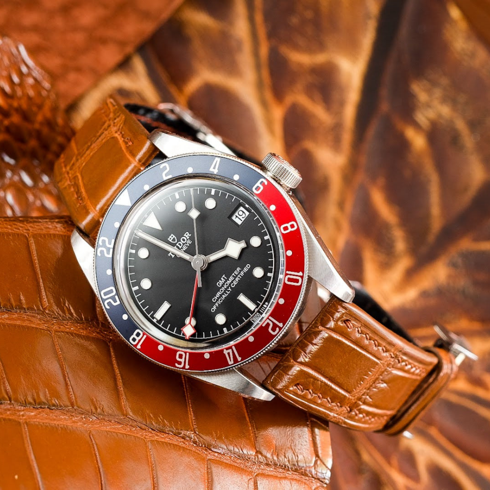 Alligator Leather Strap for Tudor Black Bay