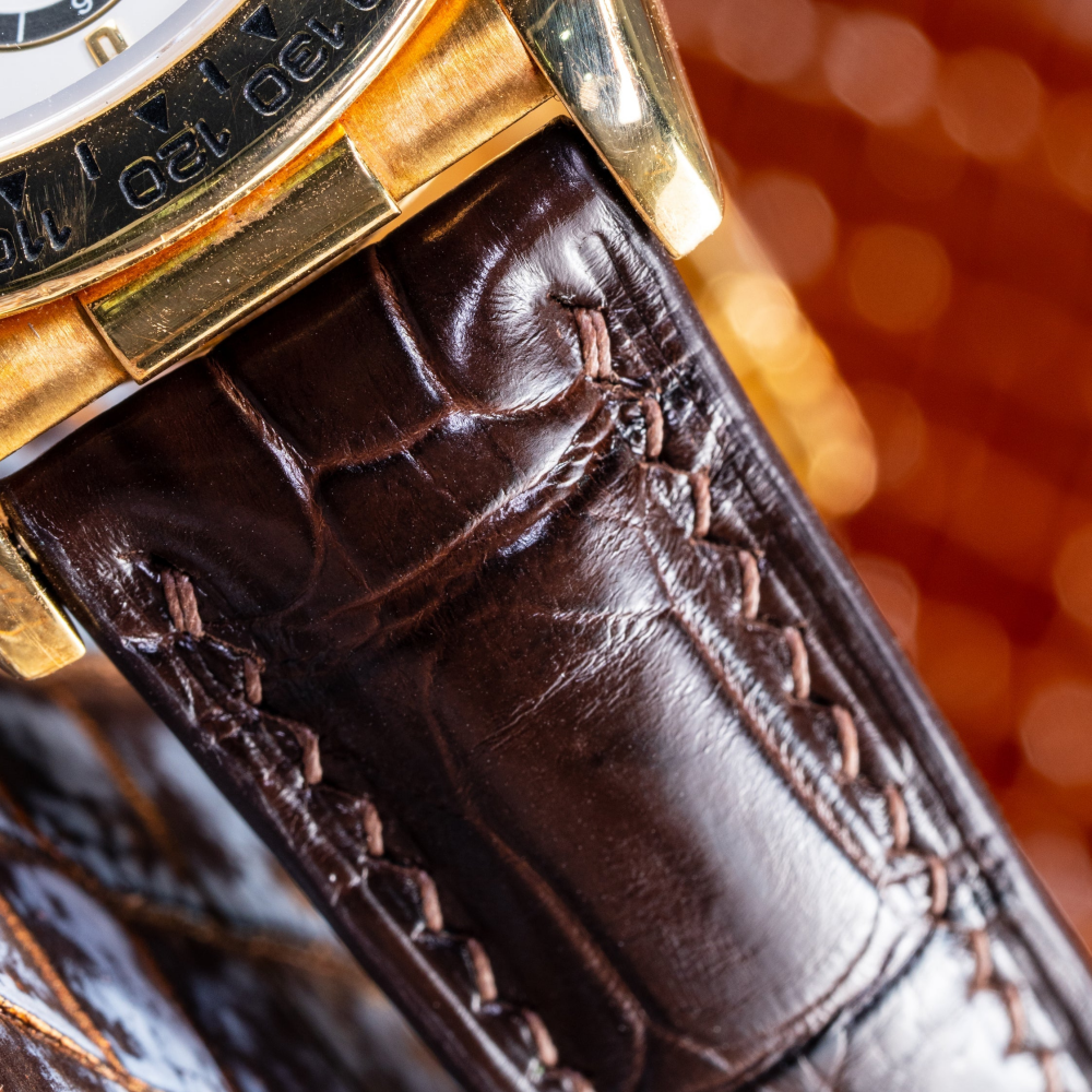 Rolex Daytona Alligator Leather Strap – Deployant Clasp Compatible