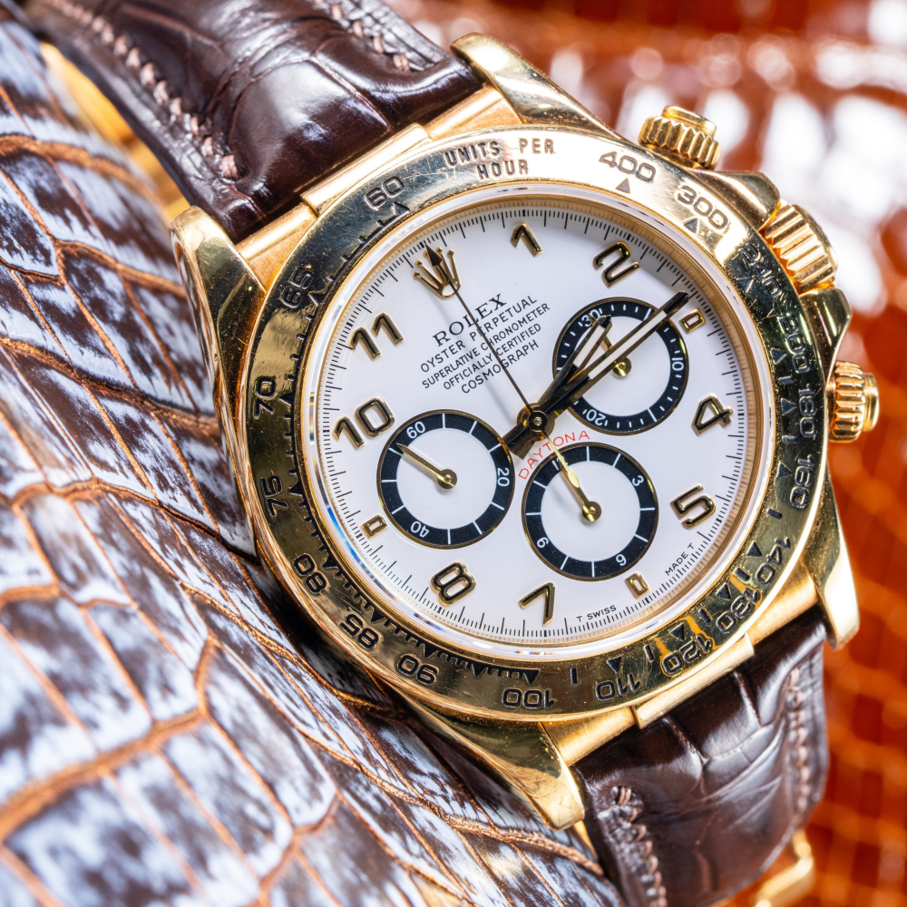 Rolex Daytona Alligator Leather Strap – Deployant Clasp Compatible