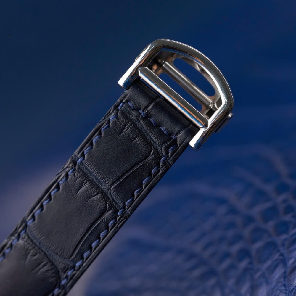 Cartier Ballon Bleu Alligator Watch Leather Strap – Push Button Clasp