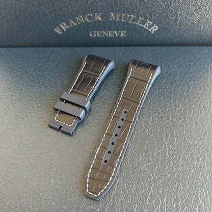 Hybrid Alligator & FKM Rubber Strap for Franck Muller Vanguard
