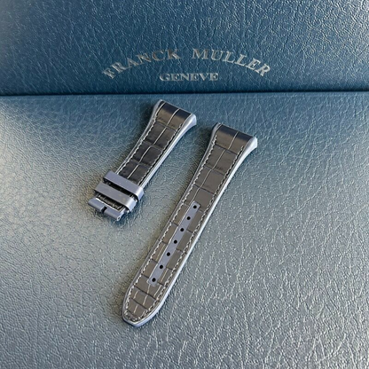 Hybrid Alligator & FKM Rubber Strap for Franck Muller Vanguard