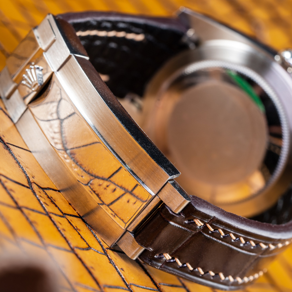 Alligator Leather Strap for Rolex Datejust
