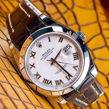 Alligator Leather Strap for Rolex Datejust