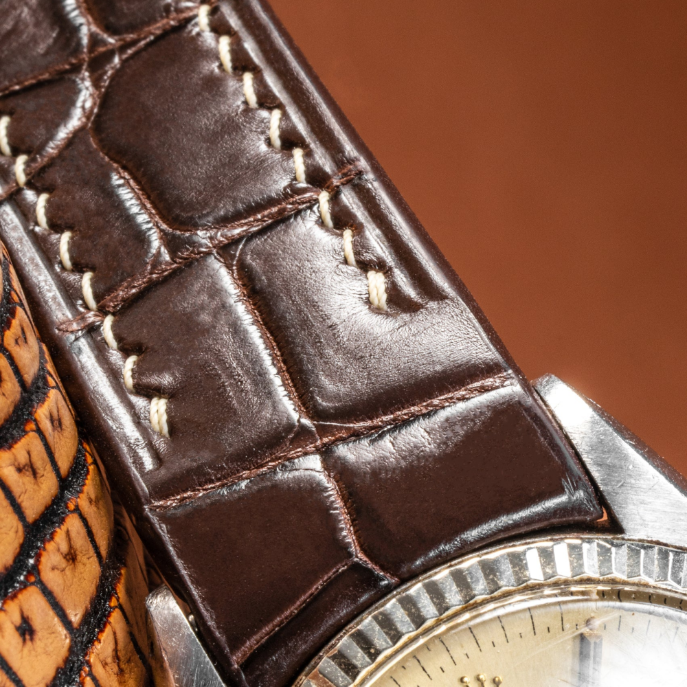 Alligator Leather Strap for Rolex Datejust