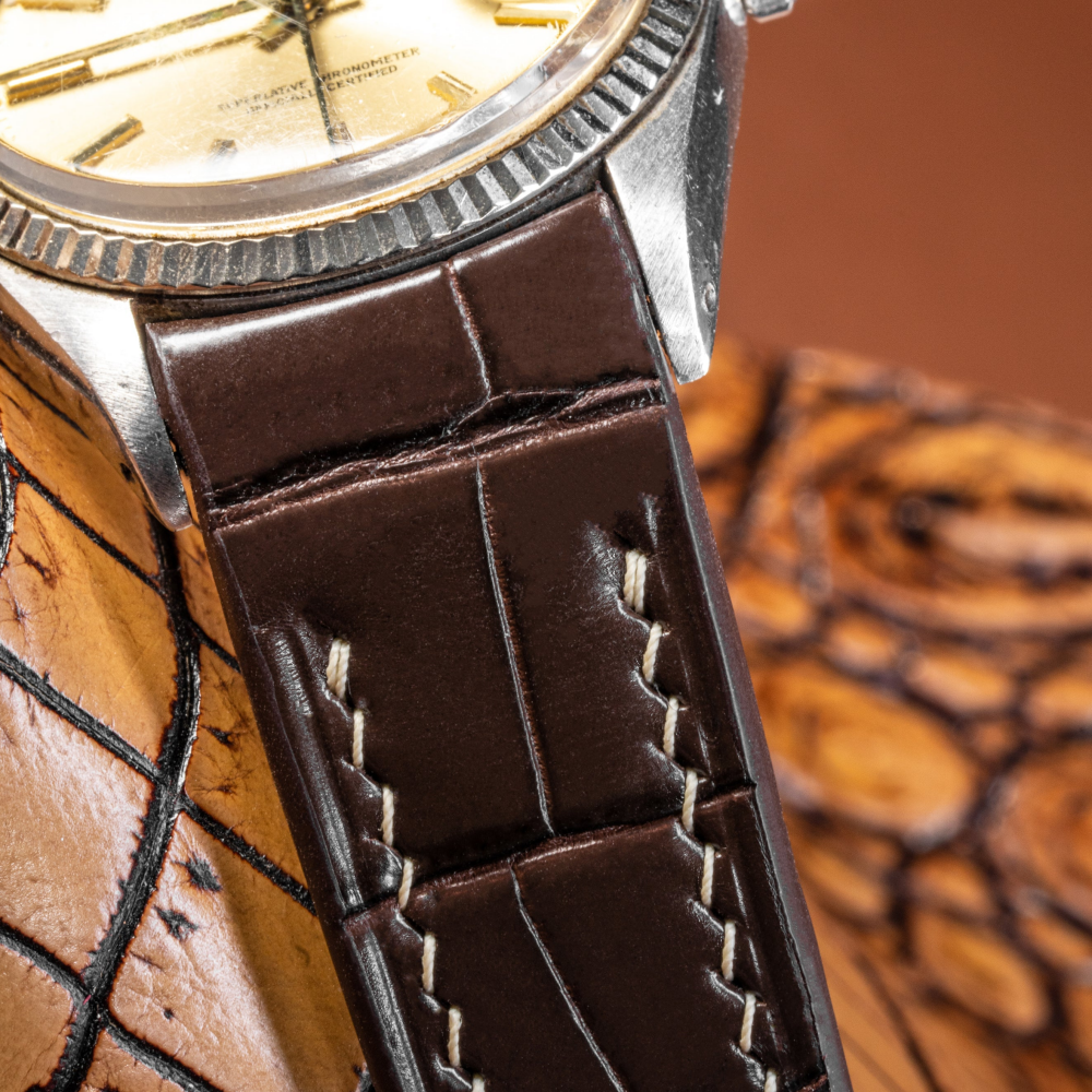 Alligator Leather Strap for Rolex Datejust