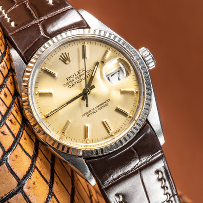 Alligator Leather Strap for Rolex Datejust