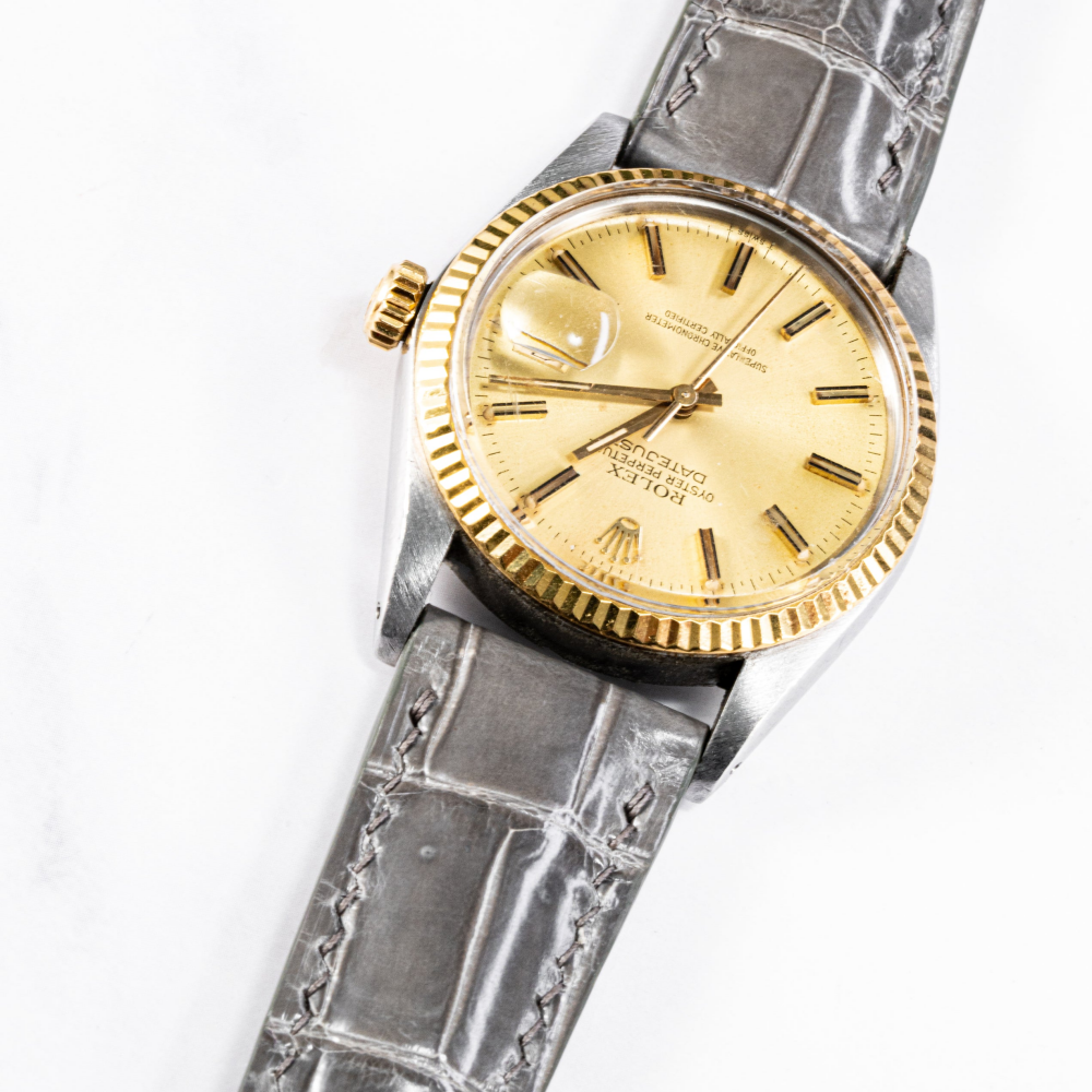 Alligator Leather Strap for Rolex Datejust