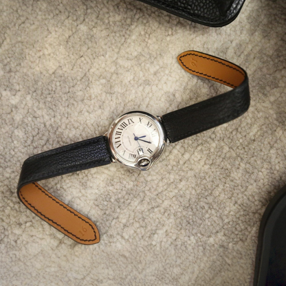 Epsom Leather Strap for Cartier Ballon Bleu