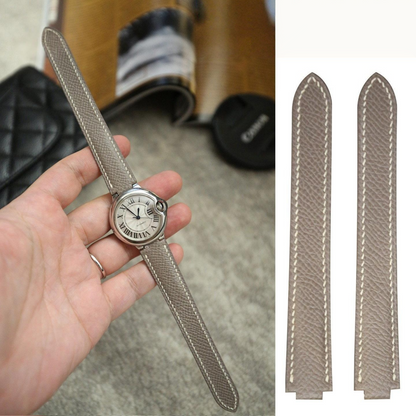 Epsom Leather Strap for Cartier Ballon Bleu
