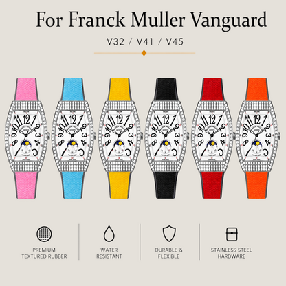 FKM Sailcloth Rubber Strap for Franck Muller Vanguard