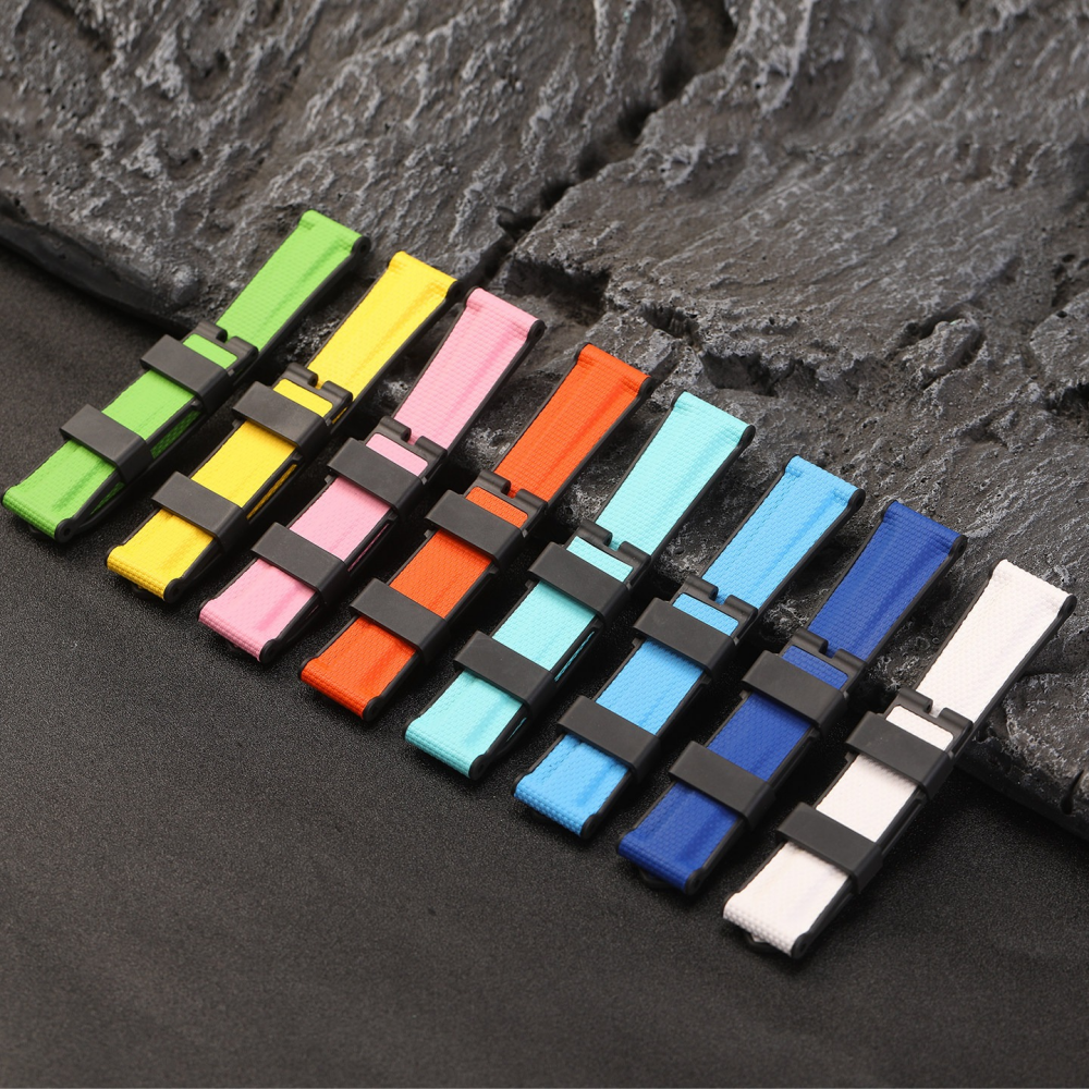 FKM Sailcloth Rubber Strap for Panerai