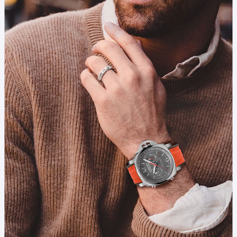 FKM Sailcloth Rubber Strap for Panerai