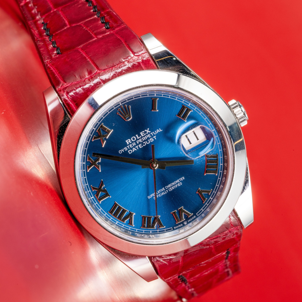 Alligator Leather Strap for Rolex Datejust