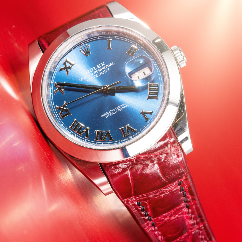 Alligator Leather Strap for Rolex Datejust