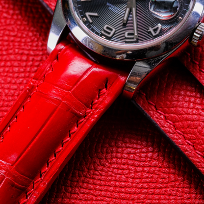 Alligator Leather Strap for Rolex Datejust