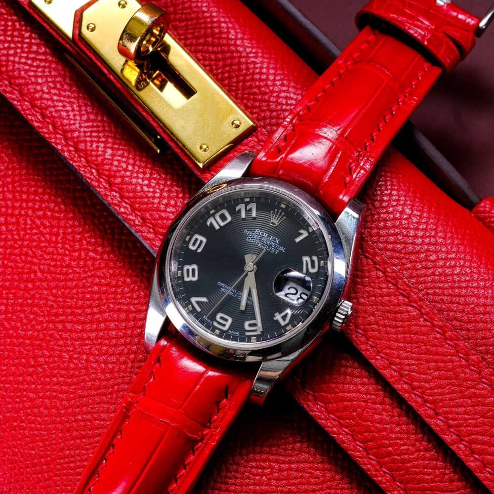 Alligator Leather Strap for Rolex Datejust