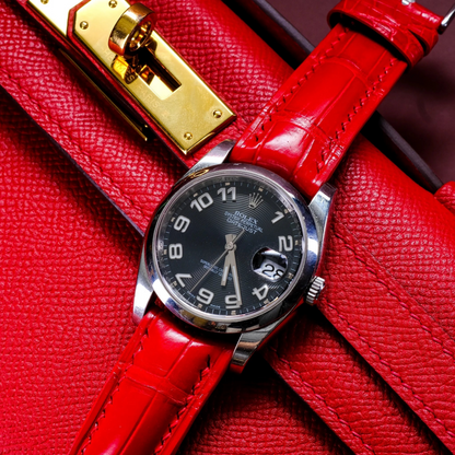 Alligator Leather Strap for Rolex Datejust