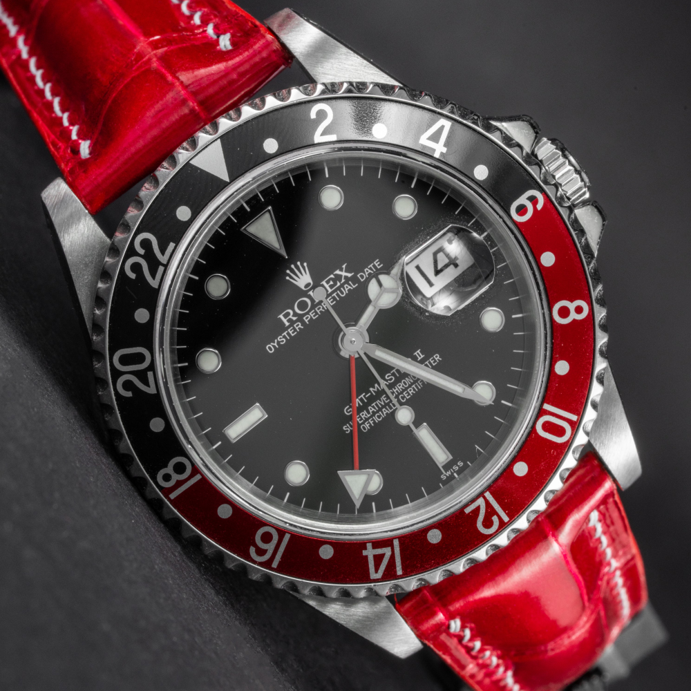 Alligator Leather Strap for Rolex GMT-Master II