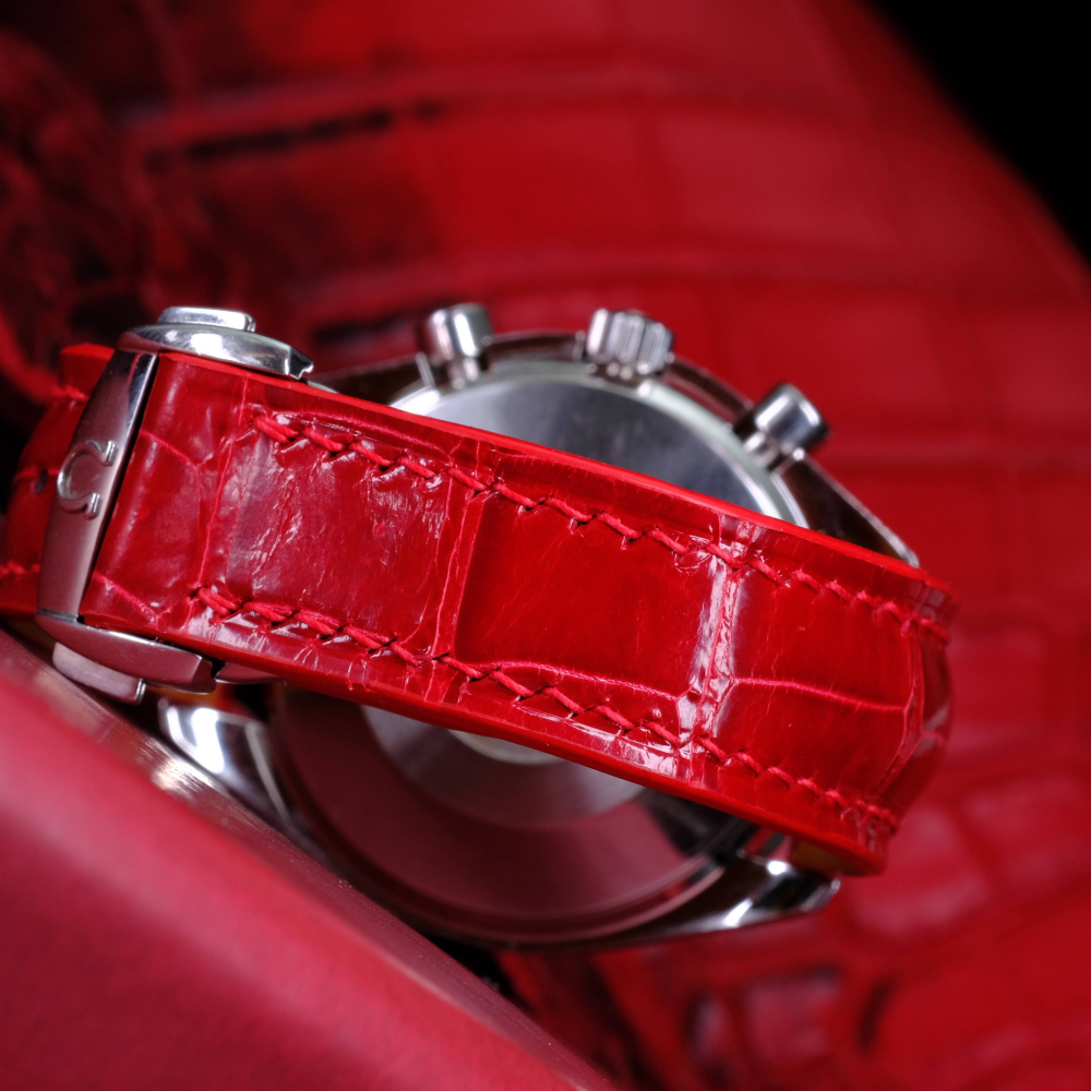 Alligator Leather Strap for Omega Speedmaster