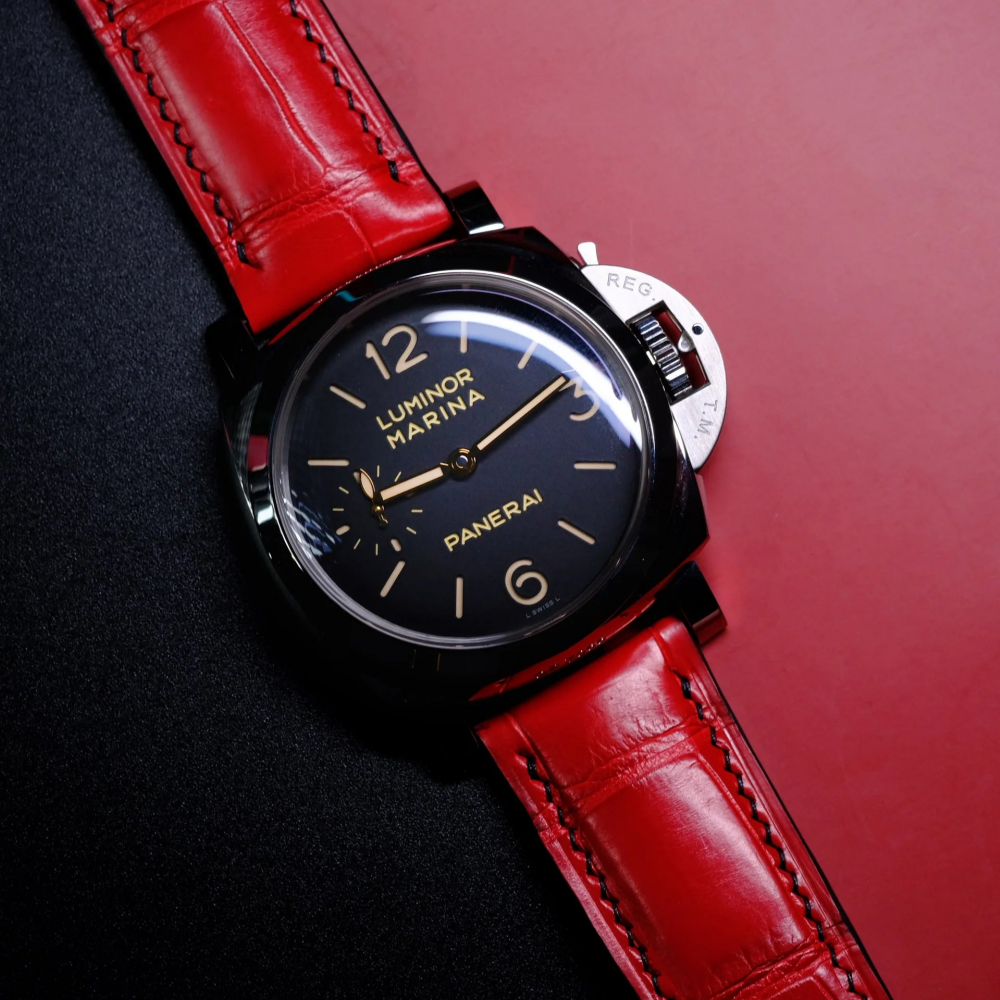 Alligator Leather Strap for Panerai Luminor