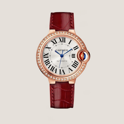 Cartier Ballon Bleu Alligator Watch Leather Strap – Push Button Clasp