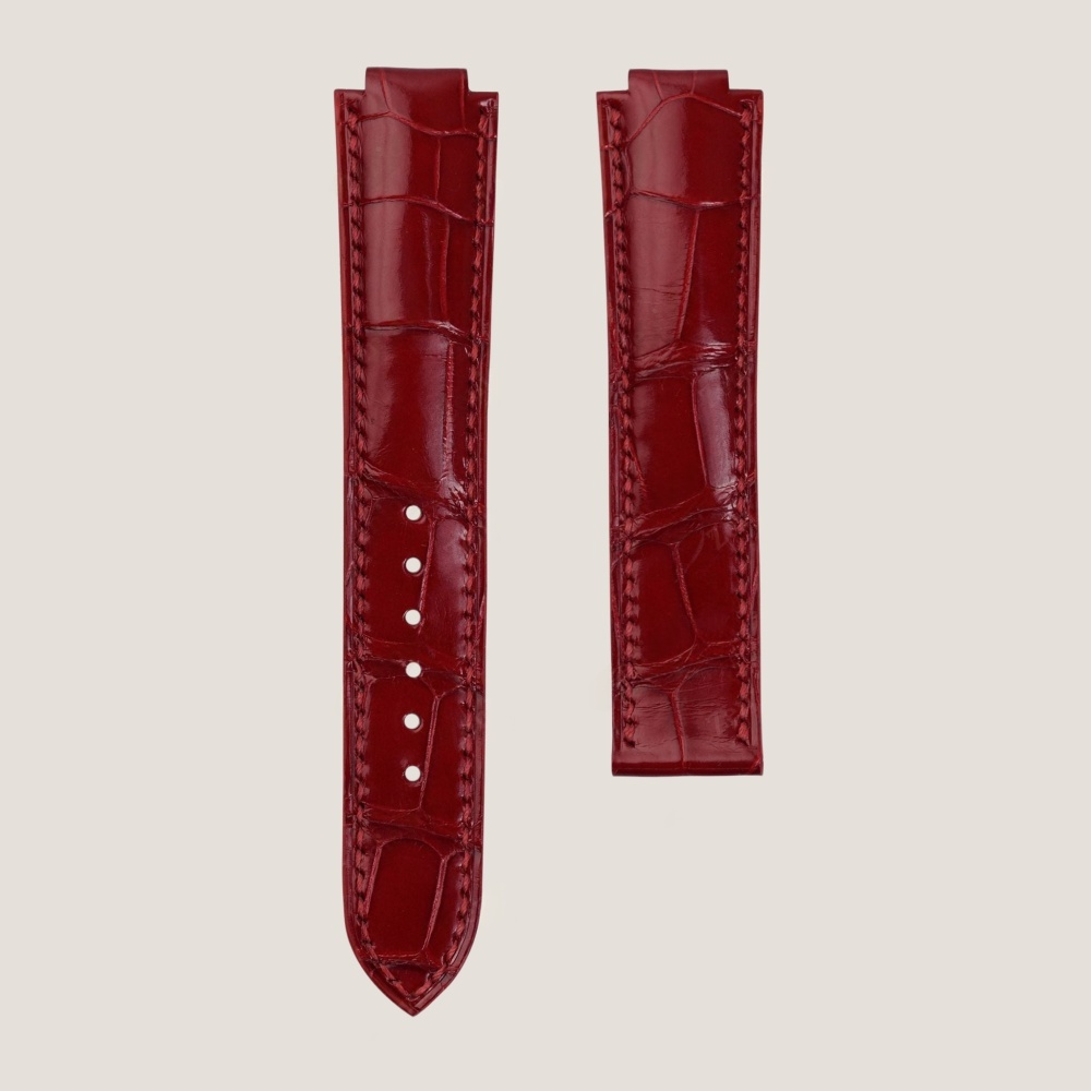 Cartier Ballon Bleu Alligator Watch Leather Strap – Push Button Clasp
