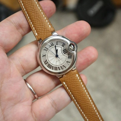 Epsom Leather Strap for Cartier Ballon Bleu